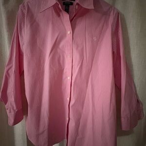 Ralph Lauren Woman Pink Striped Shirt